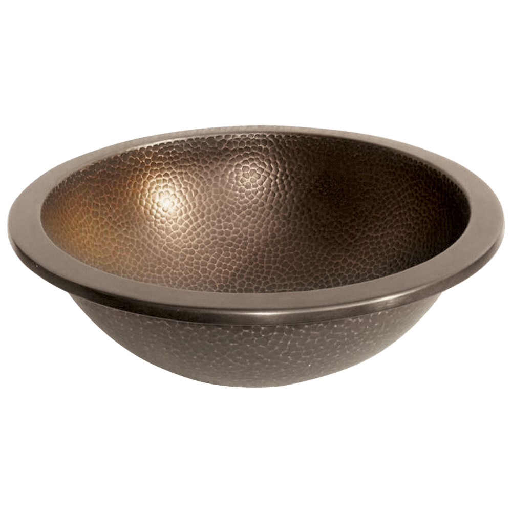 Copper sink round hammered by Coppersmith Creations