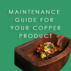 Maintenance guide for copper products by Coppersmith Creations