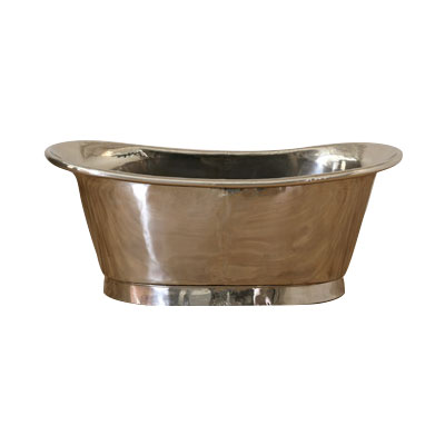 Copper Bathtub Nickel Inside Nickel Outside by Coppersmith Creations