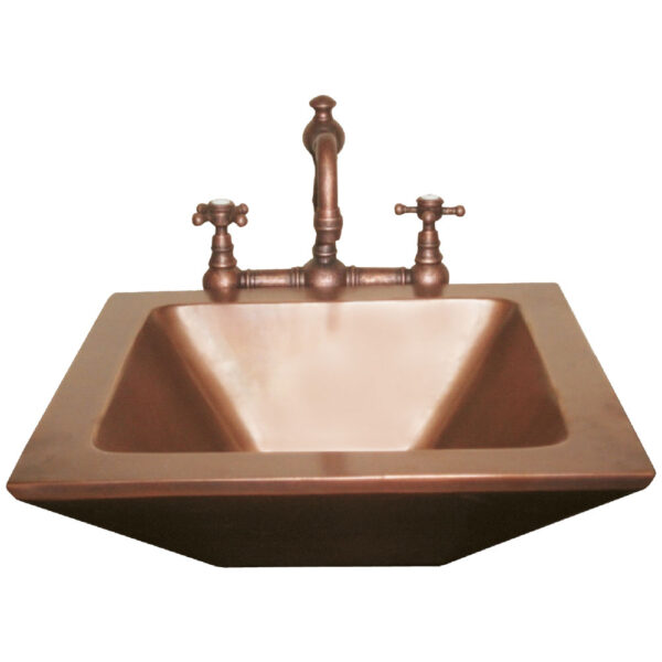 Rectangular Double wall Copper Sink