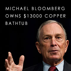 Michael Bloomberg Prefers Copper Bathtub