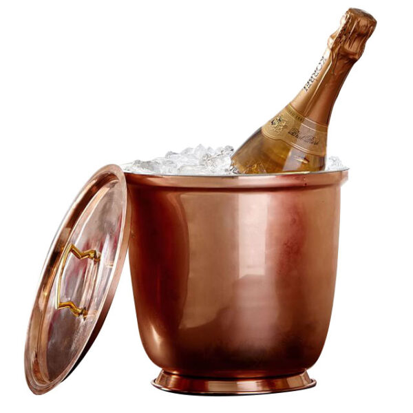 Copper Lidded Ice Bucket by Coppersmith Creations