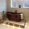 Copper Double Slipper Pedestal Tub