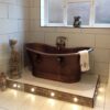 Copper Double Slipper Pedestal Tub