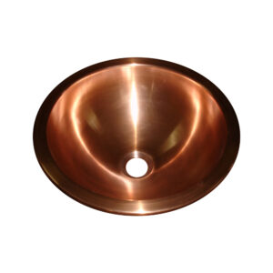 Copper Sink Double Walled Smooth Finish