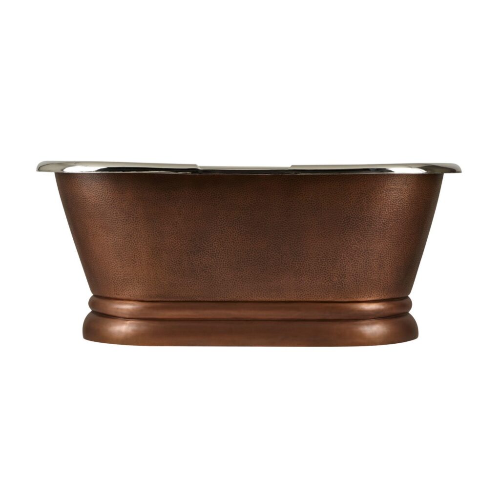 Copper Pedestal Tub Nickel Interiors