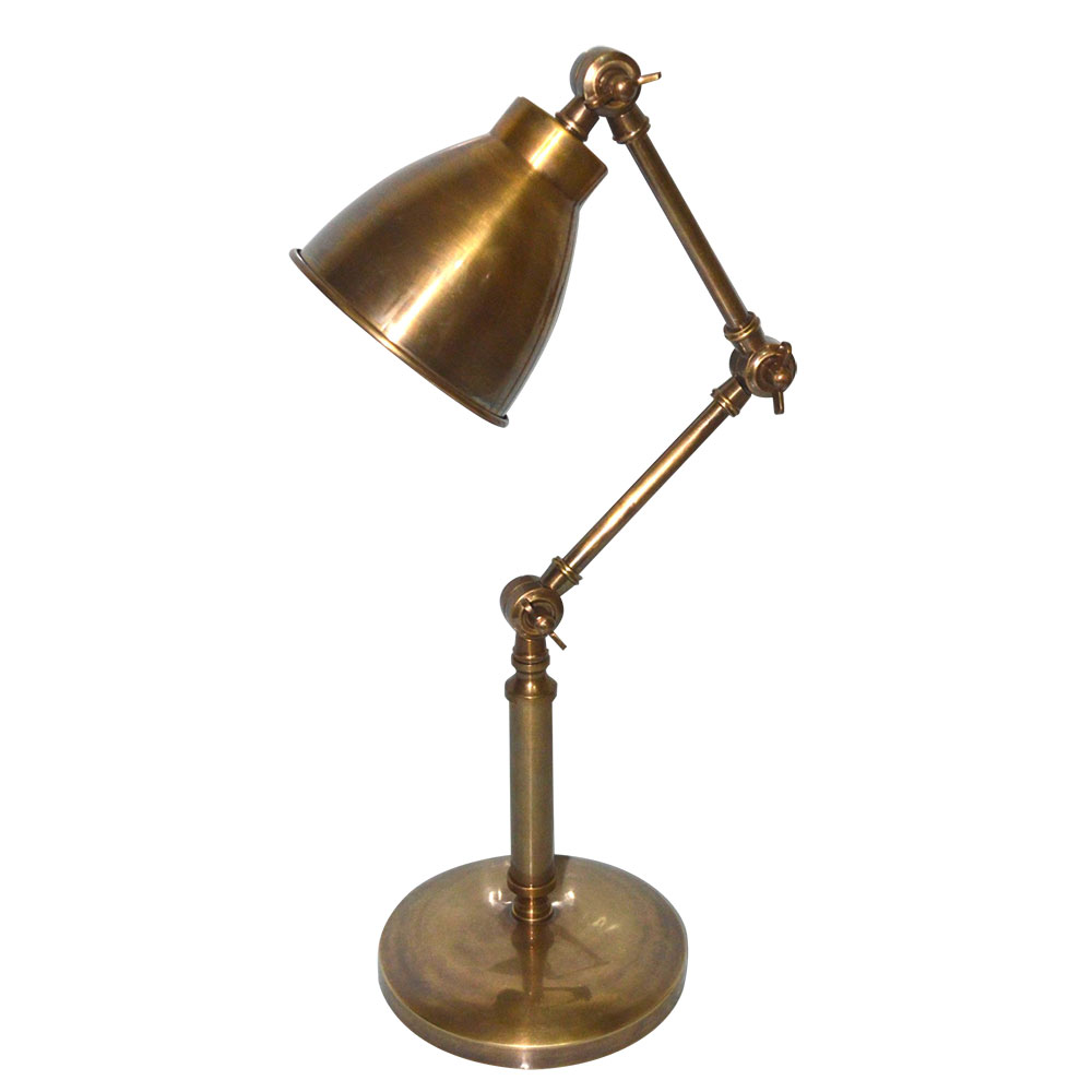 Adjustable Shakespeare Lamp Brass finish