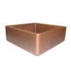 Square Double Wall Copper Sink by Coppersmith Creations