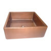 Square Double Wall Copper Sink by Coppersmith Creations