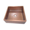 Square Double Wall Copper Sink by Coppersmith Creations