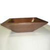 Square Double Wall Copper Sink Tapering Depth