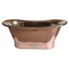 Straight Base Copper Bathtub Nickel Inside