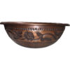 Copper Sink Embossed Hammered