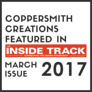 Coppersmith Creations featured in the Inside Track