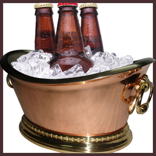 Copper Beverage Tub Serving Panache