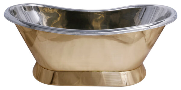 Pedestal Brass Bathtub Nickel Inside