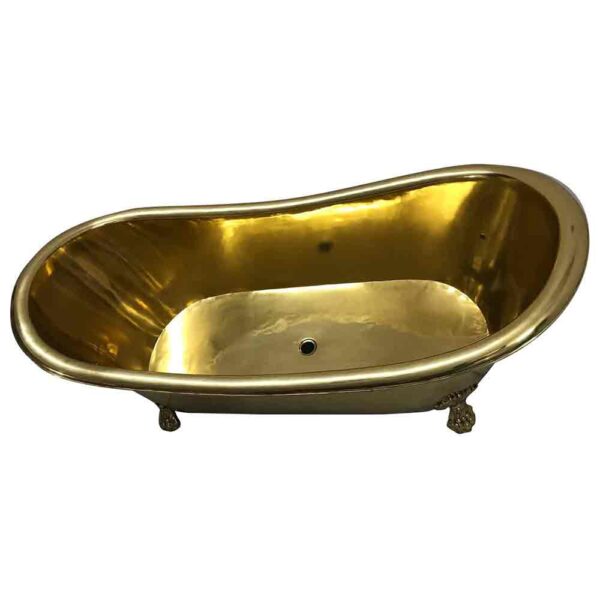 Clawfoot Brass Bathtub