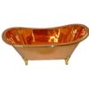 Copper Bathtub Full Copper Finish & Brass Legs