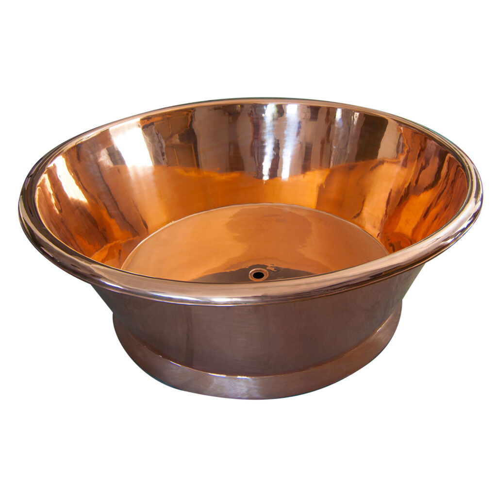 Round Copper Bathtub