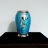 Blue Brass Cremation Urn