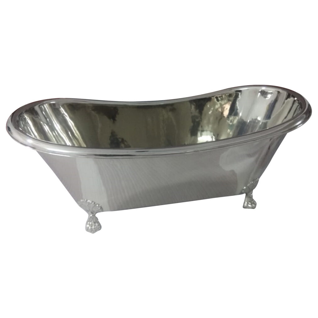 Clawfoot Copper Bathtub Full Nickel Finish