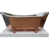 Eight Sided Clawfoot Copper Bathtub Nickel Inside