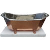 Eight Sided Clawfoot Copper Bathtub Nickel Inside