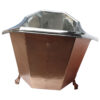 Eight Sided Clawfoot Copper Bathtub Nickel Inside