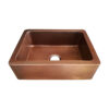 Copper Sink Hammered Front Apron 23.50 x 17.50 x 8 inch
