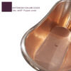 Clawfoot Copper Bathtub Polish Copper Inside RAL 4007 Purple violet Outside