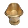 Slanting Base Brushed Brass Bathtub Full Brass