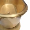 Slanting Base Brushed Brass Bathtub Full Brass