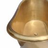 Slanting Base Brushed Brass Bathtub Full Brass