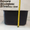 Square Stainless Steel Bar Sink - Image 11
