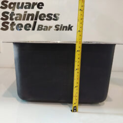 Square Stainless Steel Bar Sink 10