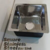 Square Stainless Steel Bar Sink - Image 4