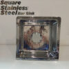Square Stainless Steel Bar Sink - Image 5