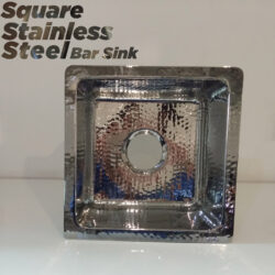 Square Stainless Steel Bar Sink 4