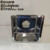 Square Stainless Steel Bar Sink - Image 7