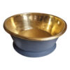 Round Brass Bathtub Matt Black